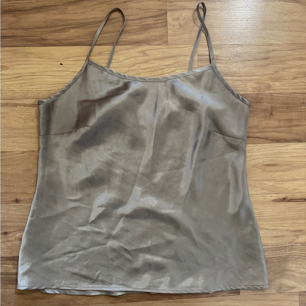 Cato Silk Silver Tank Top